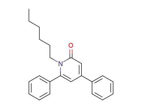 2(1H)-Pyridinone, 1-hexyl-4,6-diphenyl-