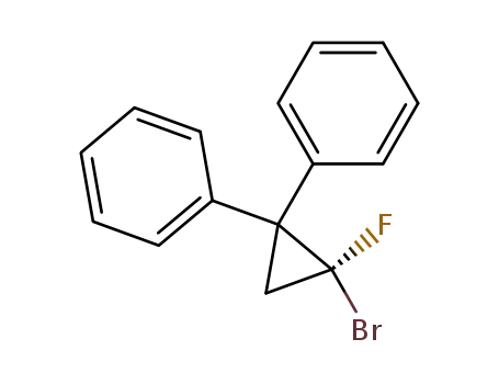 (+)-(S)-1-bromo-1-fluoro-2,2-diphenylcyclopropane