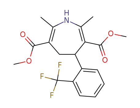 1H-Azepine-3,6-dicarboxylic acid,
4,5-dihydro-2,7-dimethyl-4-[2-(trifluoromethyl)phenyl]-, dimethyl ester