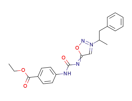 N-(((4-(Ethoxycarbonyl)phenyl)amino)carbonyl)-3-(1-methyl-2-phenylethyl)syndone imine