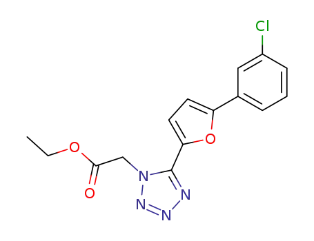 {5-[5-(3-Chloro-phenyl)-furan-2-yl]-tetrazol-1-yl}-acetic acid ethyl ester