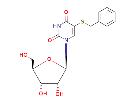 Uridine, 5-[(phenylmethyl)thio]-