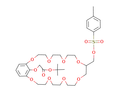[12-(Toluene-4-sulfonyloxymethyl)-2,5,8,11,14,17,20,23-octaoxa-bicyclo[22.3.1]octacosa-1<sup>(27)</sup>,24<sup>(28)</sup>,25-trien-28-yloxy]-acetic acid tert-butyl ester
