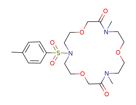 1,7,13-Trioxa-4,10,16-triazacyclooctadecane-3,11-dione,
4,10-dimethyl-16-[(4-methylphenyl)sulfonyl]-
