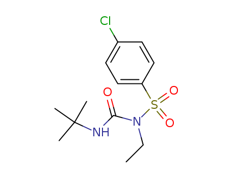 Benzenesulfonamide, 4-chloro-N-[[(1,1-dimethylethyl)amino]carbonyl]-N-ethyl-