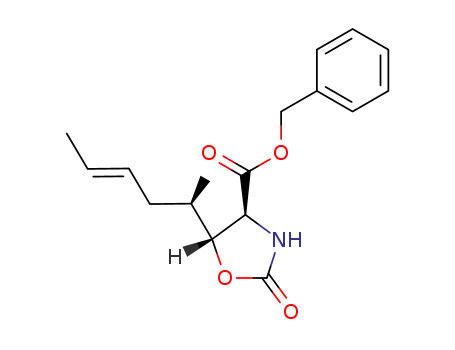 (4S,5R)-5-((E)-(R)-1-Methyl-pent-3-enyl)-2-oxo-oxazolidine-4-carboxylic acid benzyl ester