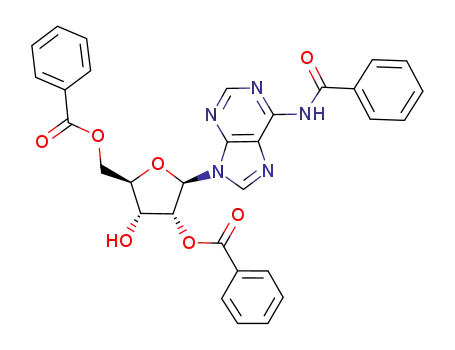 Molecular Structure of 80185-95-1 (Adenosine, N-benzoyl-, 2',5'-dibenzoate)