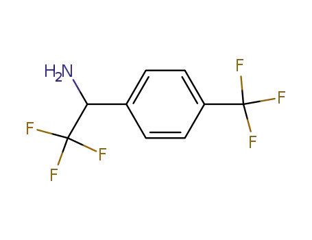 Molecular Structure of 785766-87-2 ((1S)-2,2,2-Trifluoro-1-[4-(trifluoromethyl)phenyl]ethylamine)