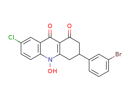 3-[3-Bromophenyl]-7-chloro-3,4-dihydro-10-hydroxy-1,9(2H,10H)-acridinedione