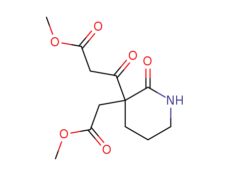 methyl 3-(3-(2-methoxy-2-oxoethyl)-2-oxo-piperidin-3-yl)-3-oxo-propanoate