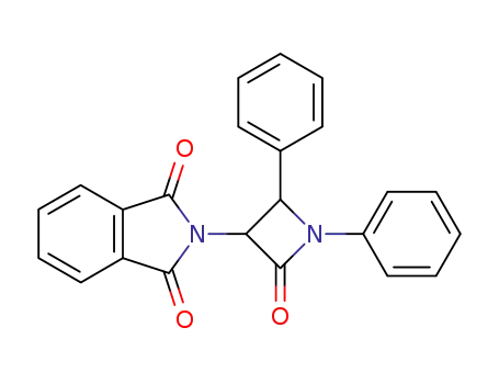 Molecular Structure of 19018-08-7 (1H-Isoindole-1,3(2H)-dione, 2-(2-oxo-1,4-diphenyl-3-azetidinyl)-)