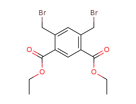 Molecular Structure of 140410-08-8 (1,3-Benzenedicarboxylic acid, 4,6-bis(bromomethyl)-, diethyl ester)