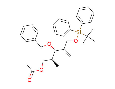 Acetic acid (2S,3S,4S)-3-benzyloxy-5-(tert-butyl-diphenyl-silanyloxy)-2,4-dimethyl-pentyl ester