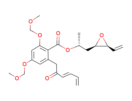 2,4-Bis-methoxymethoxy-6-((E)-2-oxo-hexa-3,5-dienyl)-benzoic acid (R)-1-methyl-2-((2R,3S)-3-vinyl-oxiranyl)-ethyl ester