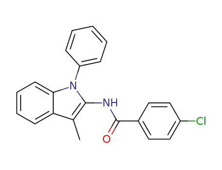 Benzamide, 4-chloro-N-(3-methyl-1-phenyl-1H-indol-2-yl)-