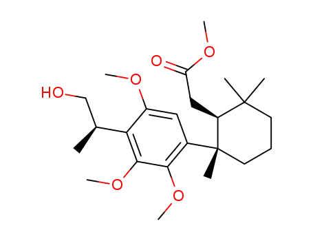 methyl 2-<2,3,5-trimethoxy-4-(2-hydroxy-1(R)-methylethyl)-phenyl-2,6,6-trimethylcyclohexyl>ethanoate