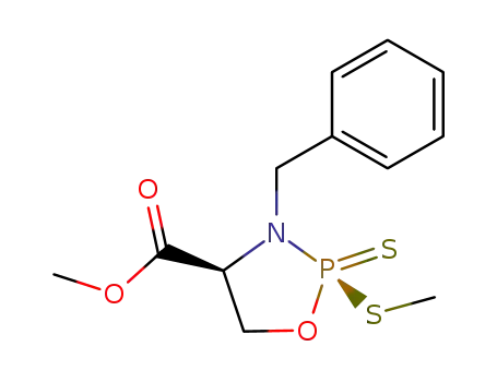 methyl (2R,4S)-2-thiomethyl-2-thioxo-3-benzyl-1,3,2-oxazaphospholidine-4-carboxylate
