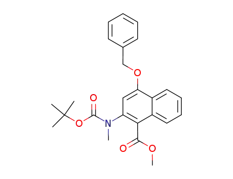 Methyl 2-<N-(tert-butyloxycarbonyl)-N-methylamino>-4-(benzyloxy)-1-naphthalenecarboxylate
