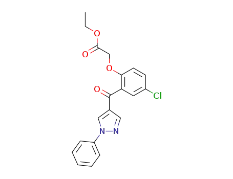 Acetic acid, [4-chloro-2-[(1-phenyl-1H-pyrazol-4-yl)carbonyl]phenoxy]-,
ethyl ester