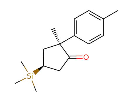 (2S,4S)-2-Methyl-2-p-tolyl-4-trimethylsilanyl-cyclopentanone