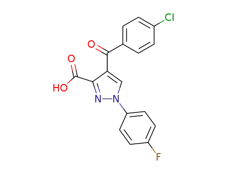4-(4-Chlorbenzoyl)-1-(4-fluorphenyl)-pyrazol-3-carbonsaeure