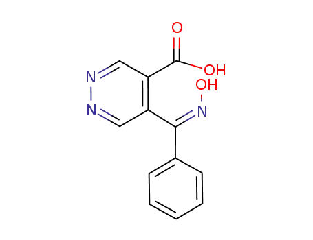 4-Pyridazinecarboxylic acid, 5-[(hydroxyimino)phenylmethyl]-, (Z)-