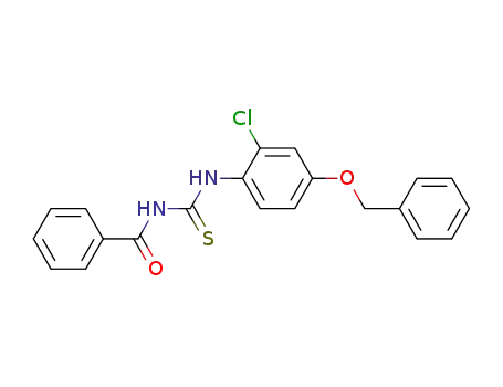1-Benzoyl-3-(4-benzyloxy-2-chloro-phenyl)-thiourea