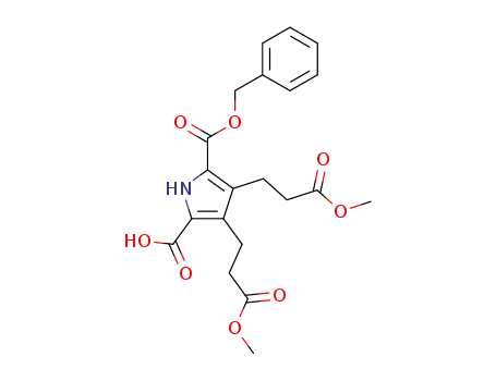 5-Benzyloxycarbonyl-2-carboxy-3,4-pyrroldipropionsaeure-dimethylester