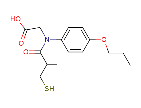 N-(3-mercapto-2-methylpropionyl)-N-(4-propoxyphenyl)glycine
