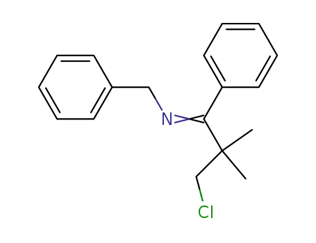 Benzyl-[3-chloro-2,2-dimethyl-1-phenyl-prop-(E)-ylidene]-amine
