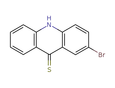 Molecular Structure of 10352-11-1 (9(10H)-Acridinethione, 2-bromo-)