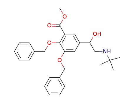 Molecular Structure of 182676-93-3 (4,5-Dibenzyl-5-hydroxy Albuterol Acid Methyl Ester)