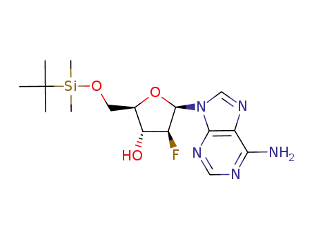 6-amino-9-<5-O-(tert-butyldimethylsilyl)-2-deoxy-2-fluoro-β-D-arabinofuranosyl>-9H-purine