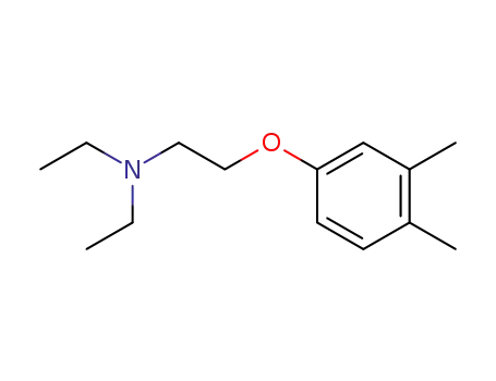 Molecular Structure of 63955-87-3 (2-(3,4-dimethylphenoxy)-N,N-diethylethanamine)