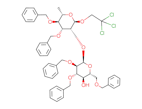 2,2,2-trichloroethyl 3,4-di-O-benzyl-2-O-(2,3,6-tri-O-benzyl-α-D-glucopyranosyl)-α-L-rhamnopyranoside