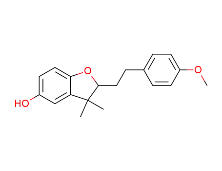 5-Benzofuranol, 2,3-dihydro-2-[2-(4-methoxyphenyl)ethyl]-3,3-dimethyl-