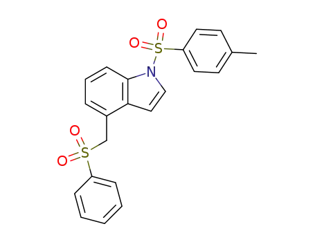 4-[(Benzenesulfonyl)methyl]-1-(4-methylbenzene-1-sulfonyl)-1H-indole
