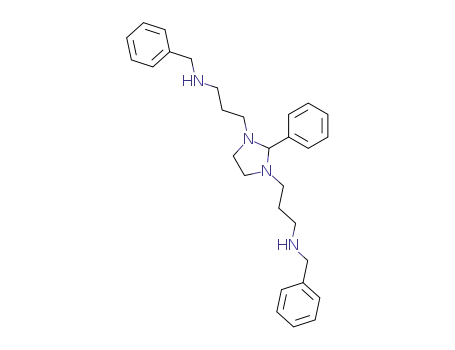 Molecular Structure of 140840-12-6 (Benzyl-{3-[3-(3-benzylamino-propyl)-2-phenyl-imidazolidin-1-yl]-propyl}-amine)