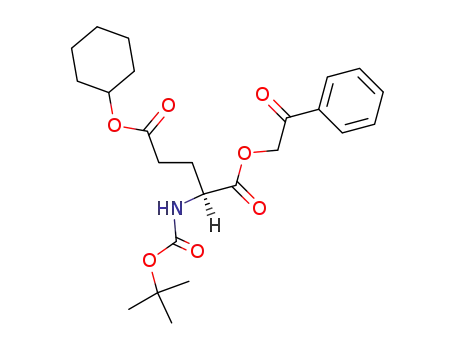 Molecular Structure of 123167-66-8 (Boc-Glu(OcHex)-OPac)