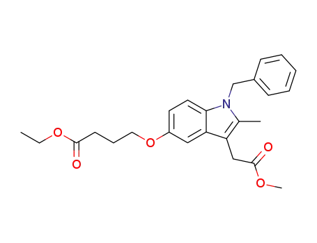 1H-Indole-3-acetic acid,
5-(4-ethoxy-4-oxobutoxy)-2-methyl-1-(phenylmethyl)-, methyl ester