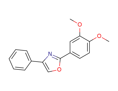 Molecular Structure of 172974-29-7 (Oxazole, 2-(3,4-dimethoxyphenyl)-4-phenyl-)