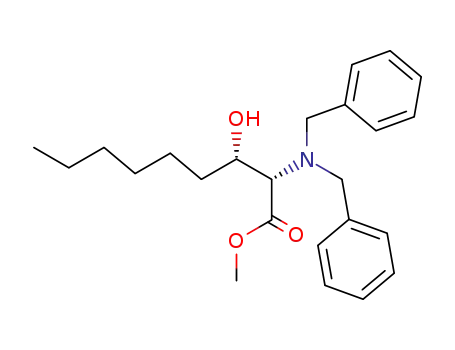 (2S,3S)-2-Dibenzylamino-3-hydroxy-nonanoic acid methyl ester