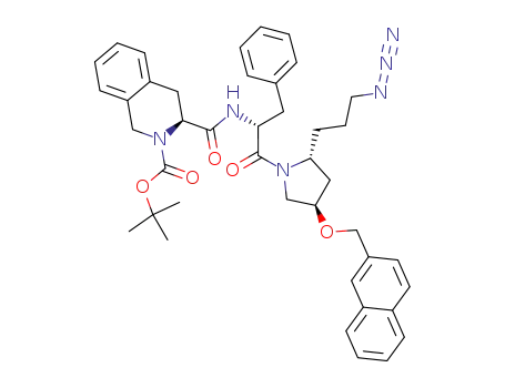 (S)-tert-butyl 3-((R)-1-((2R,4R)-2-(3-azidopropyl)-4-(naphthalen-2-ylmethoxy)pyrrolidin-1-yl)-1-oxo-3-phenylpropan-2-ylcarbamoyl)-3,4-dihydroisoquinoline-2(1H)-carboxylate