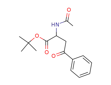t-butyl 2-acetylamino-4-oxo-4-phenylbutanoate