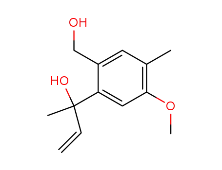 4-hydroxymethyl-5-(2-hydroxybut-3-en-2-yl)-1-methoxy-2-methylbenzene