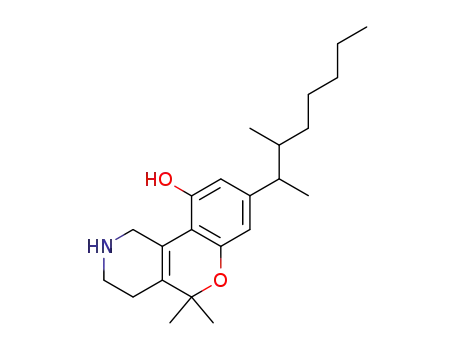 8-(1,2-Dimethylheptyl)-1,3,4,5-tetrahydro-5,5-dimethyl-2H-[1]benzopyrano[4,3-c]pyridin-10-ol