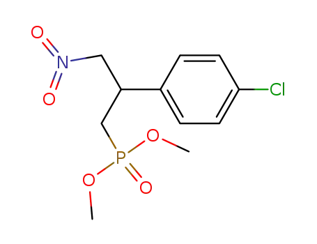 Dimethyl 2-(4-chlorophenyl)-3-nitropropylphosphonate