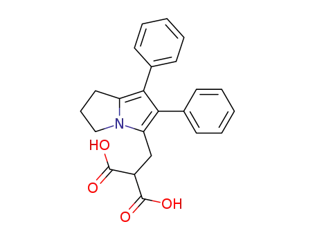 3-(6,7-Diphenyl-2,3-dihydro-1H-pyrrolizin-5-yl)-2-carboxypropionsaeure