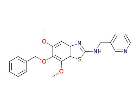 6-(benzyloxy)-5,7-dimethoxy-2-<(3-pyridylmethyl)amino>benzothiazole