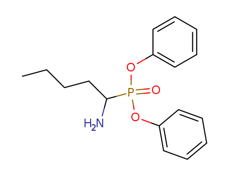 Molecular Structure of 156336-41-3 (Phosphonic acid, (1-aminopentyl)-, diphenyl ester)